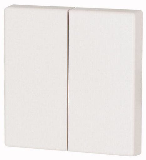 Intrerupator clapeta fara fir, 2-canale, alb pur - SKU:  126046