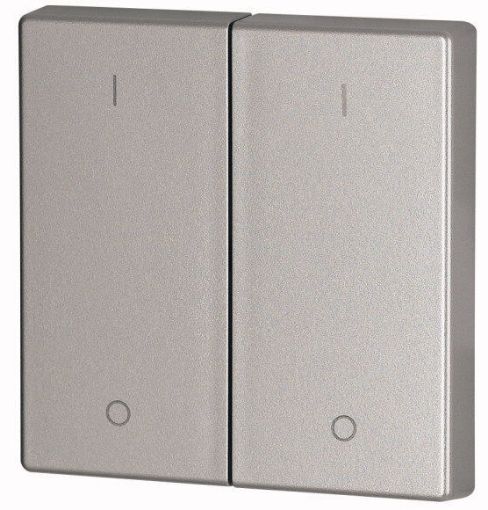 Intrerupator fara fir clapa 2-way I/0 argintiu seria xComfort - SKU:  147595