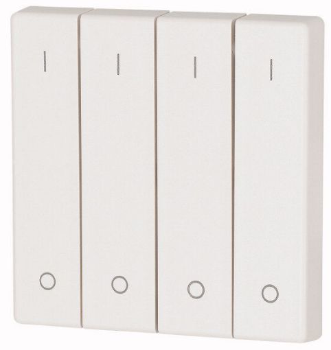 Clapa quadrupla lucioasa alb alpin, comutator fara fir seria xComfort - SKU:  184594