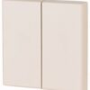 Intrerupator clapa, 2-way, crem lucios pentru buton universal 55 mm - SKU:  172989