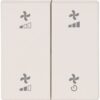 Intrerupator fara fir, clapa double, luciosy white, aerisire - SKU: 182884