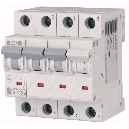 Intrerupator automat Eaton Moeller xpoliHome HL/HL-HX, 3P+N, C13A - SKU:  194810