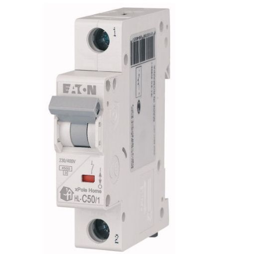 Intrerupator automat Eaton HL-C50/1, 1 pol, 50A, caracteristica C - SKU:  194736