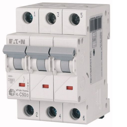 Intrerupator automat 3 poli, 50A, caracteristica C, 4.5kA - SKU:  194796