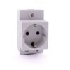 Priza modulara Schuko pe sina DIN, 16A, 250V, protectie impamantare - SKU:  106195