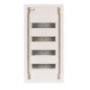 Tablou distributie compact montaj ingropat, 4 randuri, usa tabla otel la nivel - SKU: 178820