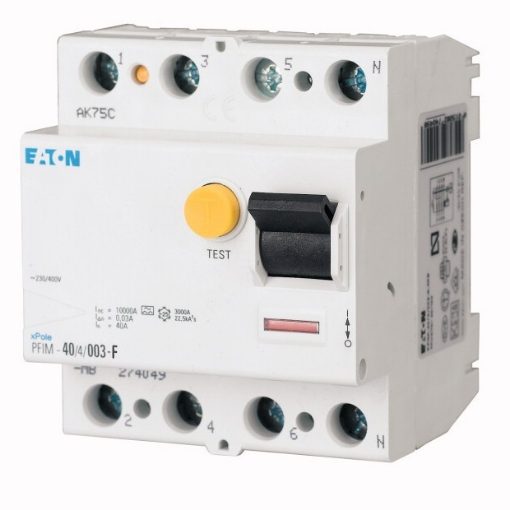 Intrerupator de curent rezidual PFIM Type F, 40A, 4p, 30mA, tip G/F - SKU:  187456