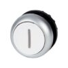 Buton Eaton Moeller M22, RMQ-Titan, plat, momentan, alb, inscriptionat - SKU: 216611