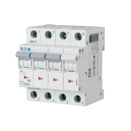 Intrerupator automat Eaton PL7-C25/3N, 3P+N, 25A, caracteristica C - SKU:  263997