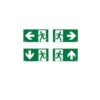 Set complet etichete semnalizare emergenta EXIT cu 4 pictograme - SKU: SL24A