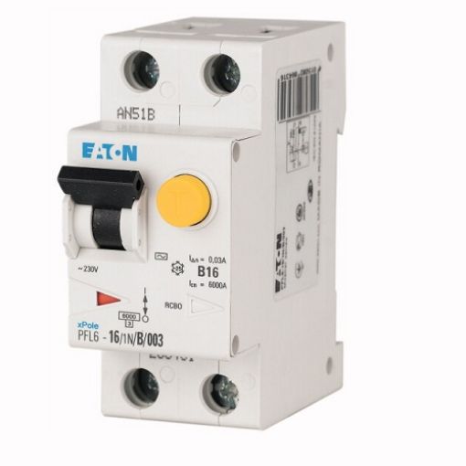 Intreruptor automat modular la curent rezidual, 13A, 30mA, AC, curba B, 1P+N - SKU:  286430