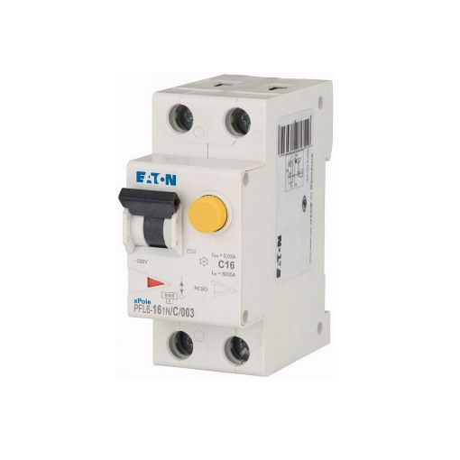 Intreruptor curent rezidual cu protectie supracurent, 16A, 30mA, curba C, 1P+N, AC - SKU:  286467
