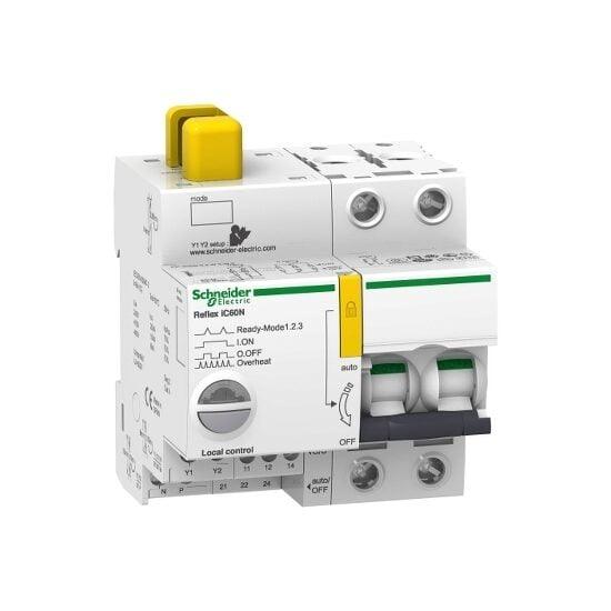 Intreruptor automat cu comanda integrata Reflex Ic60N Ti24 10 A 2P Curba B - SKU:  A9C61210