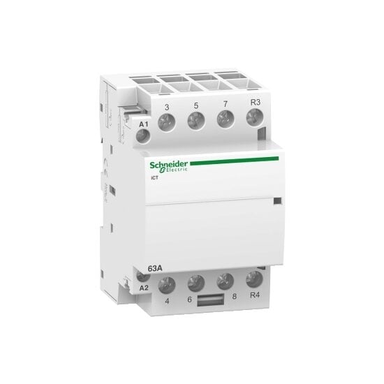 Contactor 4 poli 63A 3NO+1NC 220-240V AC - SKU:  A9C20869