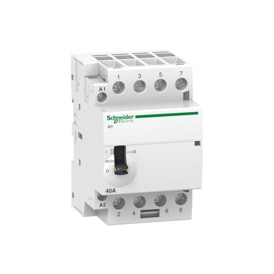 Contactor manual 4 poli 40A 240V AC - SKU:  A9C21844