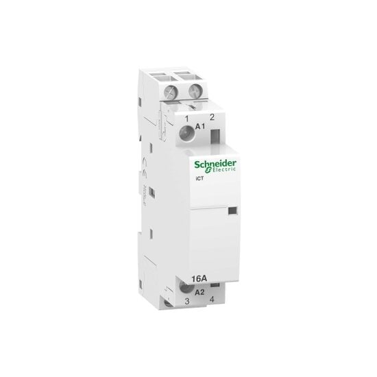 Contactor instalare 2 poli 16A 24V AC, 2NO, IP20, ICT - SKU:  A9C22112