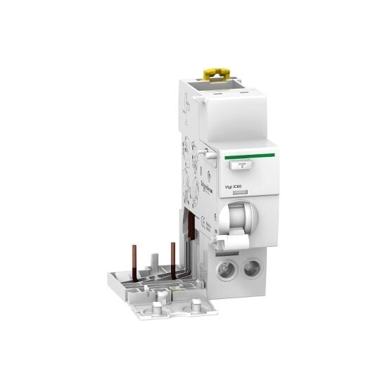 Bloc suplimentar protectie diferentiala Vigi iC60, 2P, 25A, 30mA, Tip A - SKU:  A9V51225