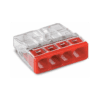 Conector Push-in 4 conductori, 24A, 0.5-2.5 mm², transparent - SKU: 2273-204