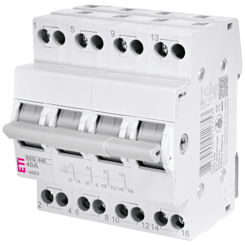 Comutator modular 4 poli 40A 400V IP20 schimbare centrala - SKU:  2421445