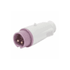 Fisa industriala dreapta 2P 16A IP44 violet 20-25V 50-60Hz - SKU: GW60064