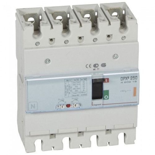 Intreruptor automat putere compact DPX3 250 MCCB 4P 200A 25kA - SKU:  420218