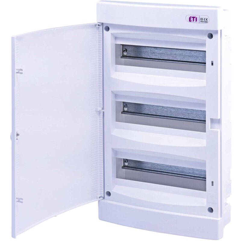 Tablou electric PVC incastrat 36 module IP40 cu usa mata - SKU:  1101017