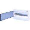 Tablou electric PVC incastrat 18 module IP40 cu usa transparenta - SKU:  1101018