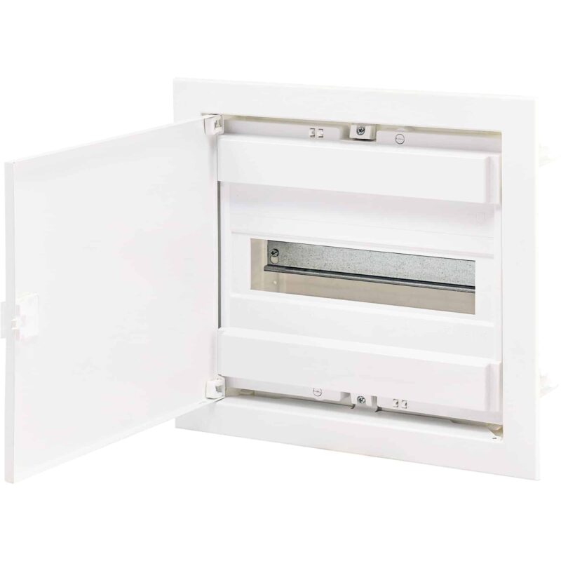 Tablou electric metalic incastrat cu 12 module si plastroane - SKU:  1101160
