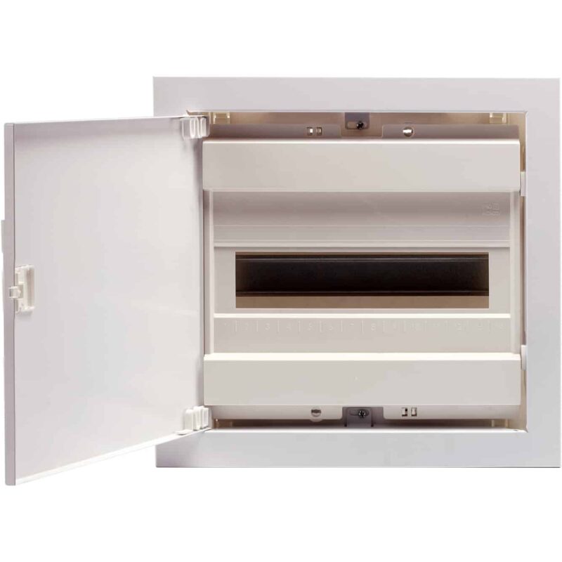 Tablou electric PVC, 12 module incastrat cu plastroane si usa mata, IP40 - SKU:  1101183