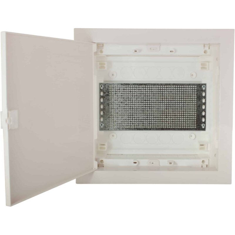 Tablou electric PVC Media cu 14 module incastrat, usa alba - SKU:  1101189