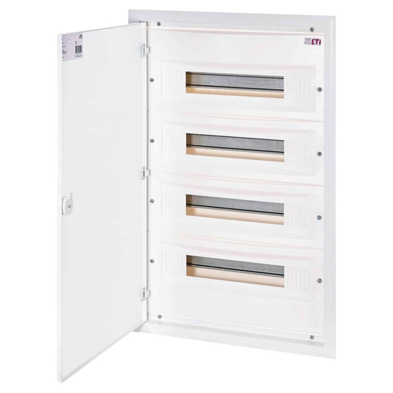 Tablou electric metalic modulare incastrat 4X18 cu plastroane IP40 - SKU:  1101214