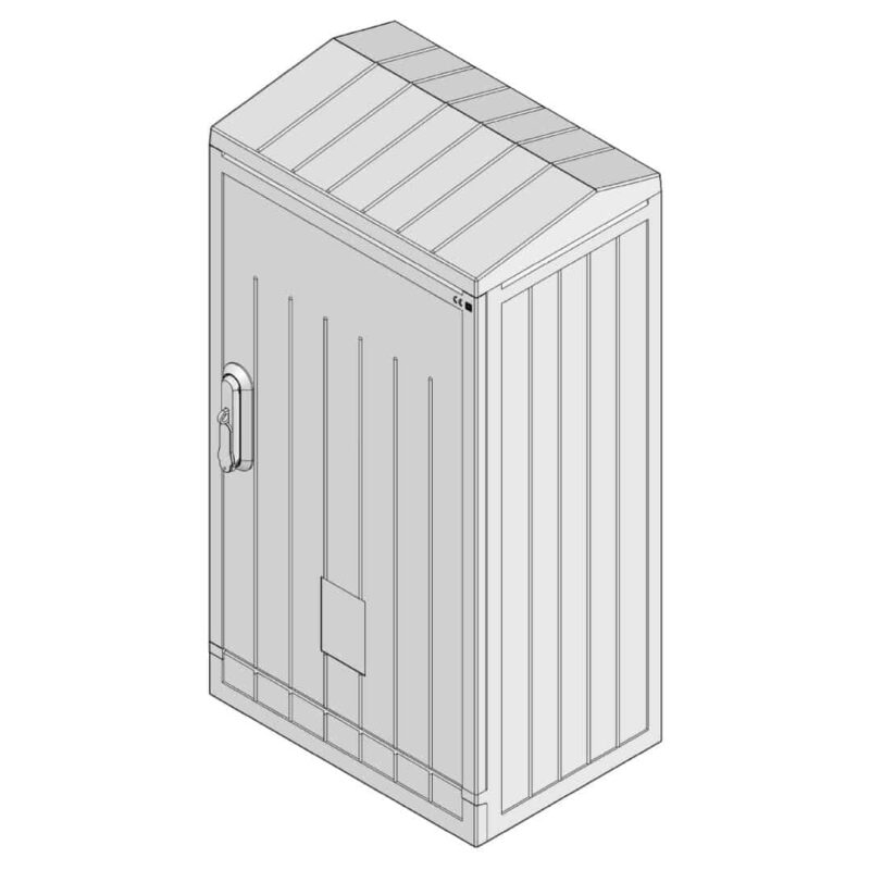 Firida PAFS neechipata, 2 usi, 1144x790x342mm, ETI, IP65, KVR21 - SKU:  1601606