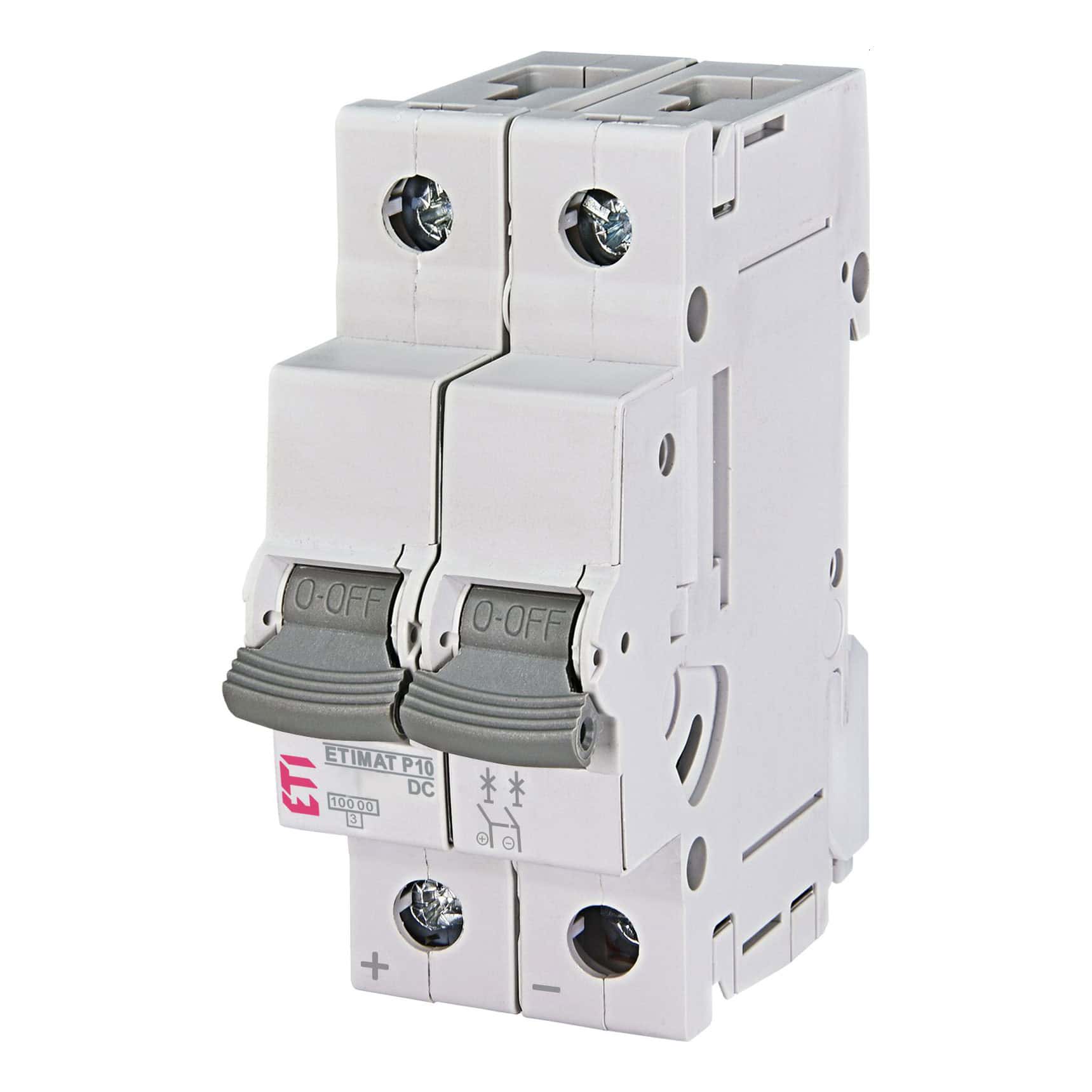 Disjunctor bipolar ETI 2P 16A curba C 10kA DC - SKU: 1903230