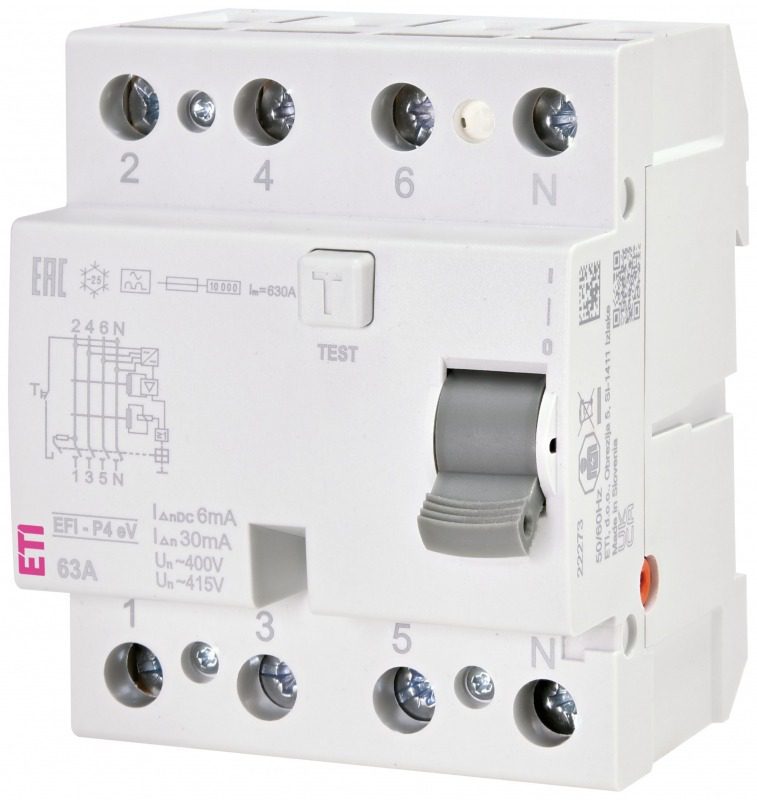 Siguranta automata diferentiala trifazica pentru statii incarcare auto 25A 300mA - SKU:  2061991