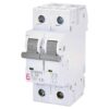 Disjunctor bipolar ETIMAT 6, 2P, 10A, curba C, 6kA - SKU:  2143514