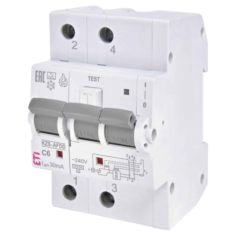 Protectie diferentiala arc electric AFDD+RCBO 2P 6A 30mA tip A - SKU:  2173871