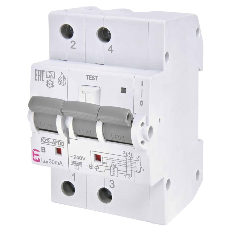 Protectie diferentiala arc electric AFDD+RCBO 2P 15A 30mA tip A - SKU:  2173879