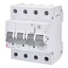 Disjunctor diferential trifazic ETI 6A 100mA curba B tip A 6kA - SKU:  2174401