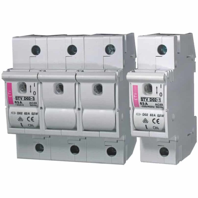 Separator tip sertar ETI, fara LED, 2P, 63A, D02, 230-430VAC - SKU:  2271003