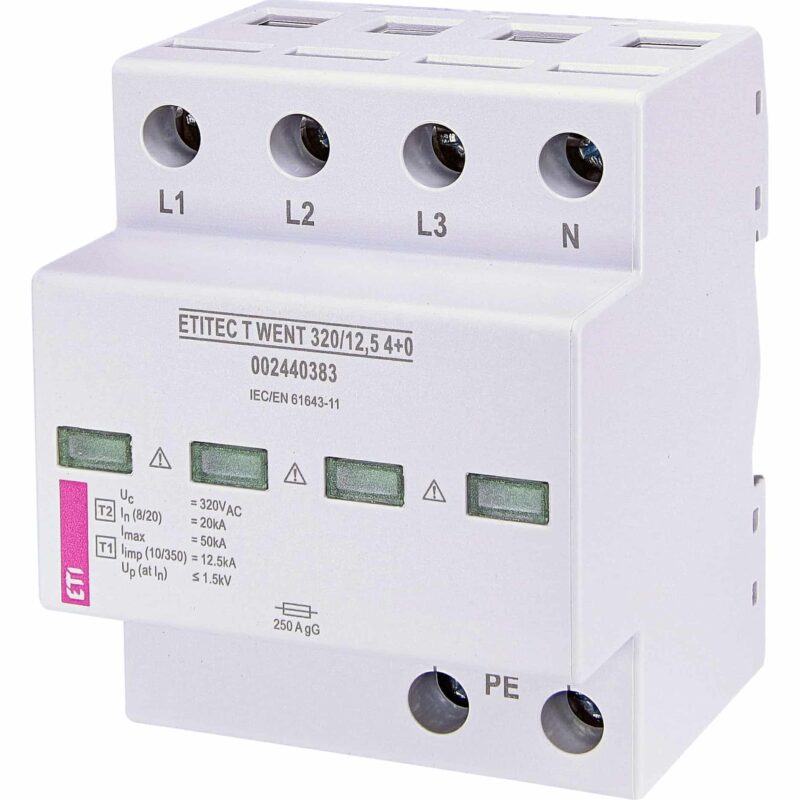 Descarcator supratensiune ETITEC C T2 1P+N tip B+C 320VAC TN-S+TT - SKU:  2440367