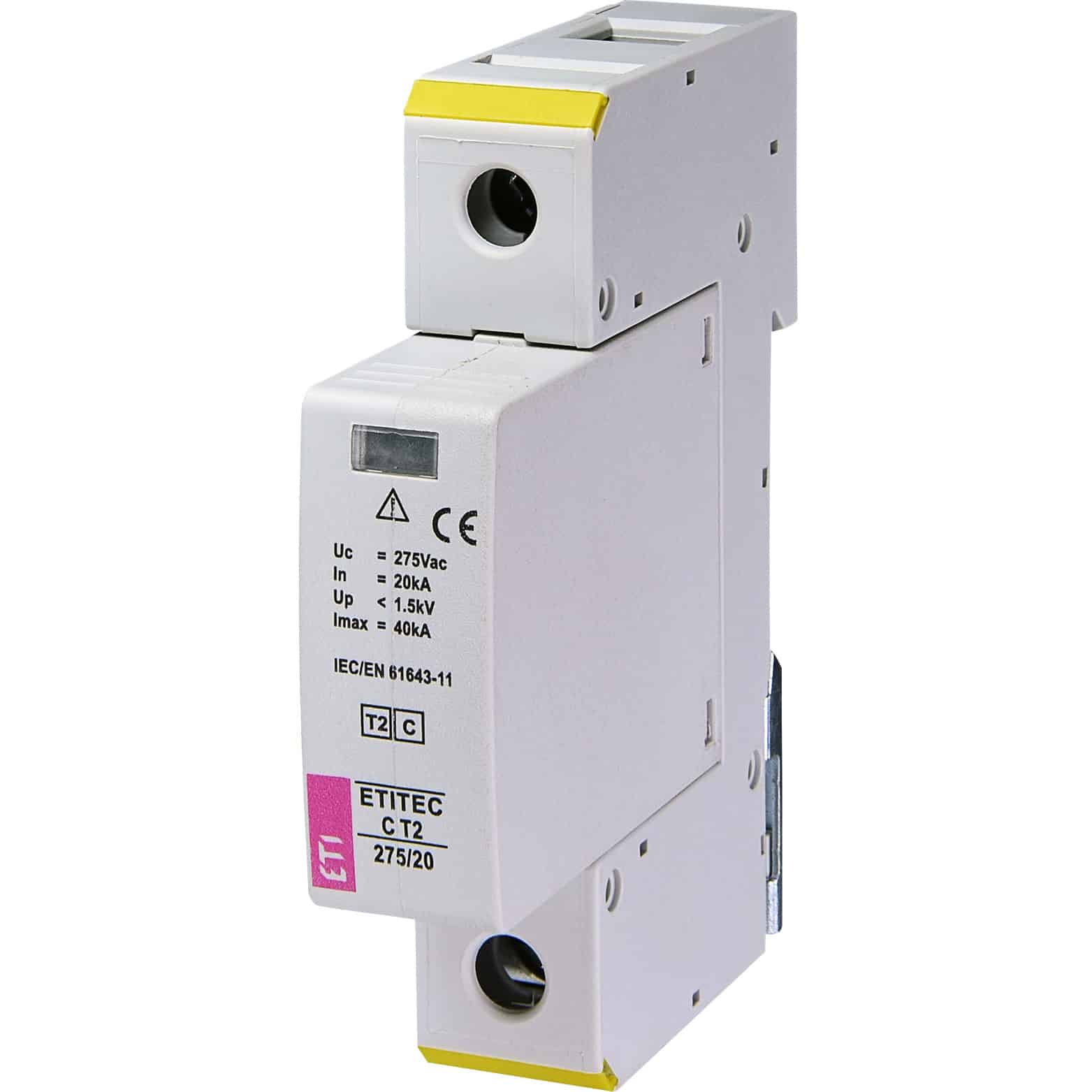 Descarcator supratensiune tip II, 1P, 275VAC, 40kA - SKU: 2440393