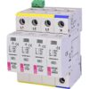 Descarcator supratensiune 3+1 debrosabil cu semnalizare 4P tip C 275VAC - SKU: 2440404