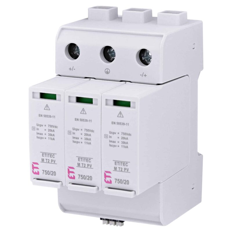 Descarcator supratensiune ETITEC M T2 PV 1500/20 Y RC pentru sisteme fotovoltaice  - SKU:  2440518