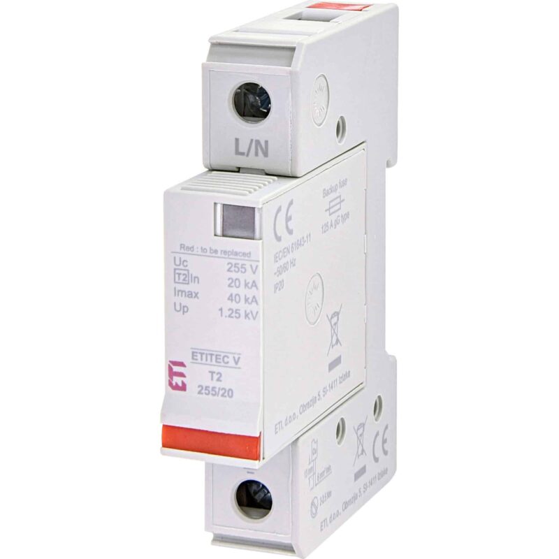 Descarcator supratensiune 1+0 debrosabil semnalizare 1P tip C 440VAC TNC - SKU:  2442964