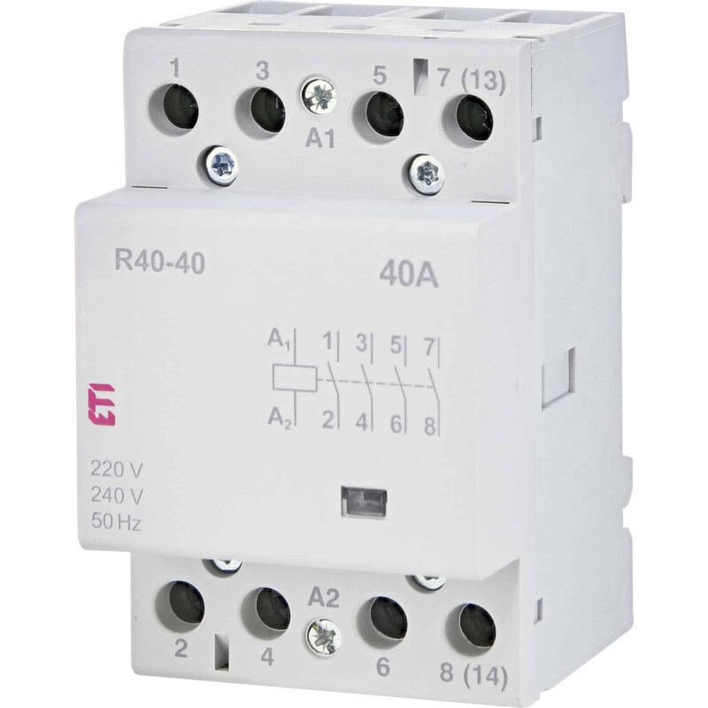 Contactor modular ETI 230V AC 40A 4ND R 40 - SKU:  2463410