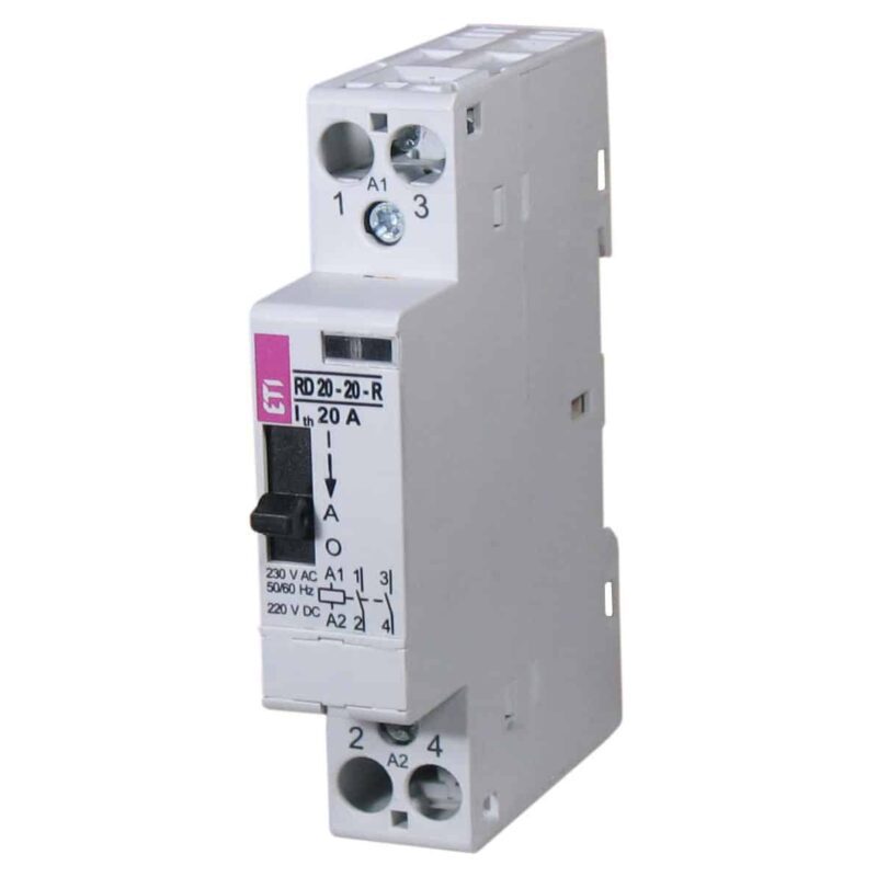 Contactor modular ON-OF-AUTO 230VAC/DC 20A 2P 2NI tip RD - SKU:  2464050