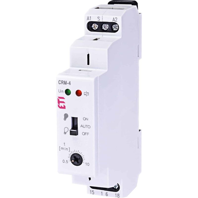 Automat de scara cu temporizator 0.5sec-10min, 230VAC, 1ND - SKU:  2470012