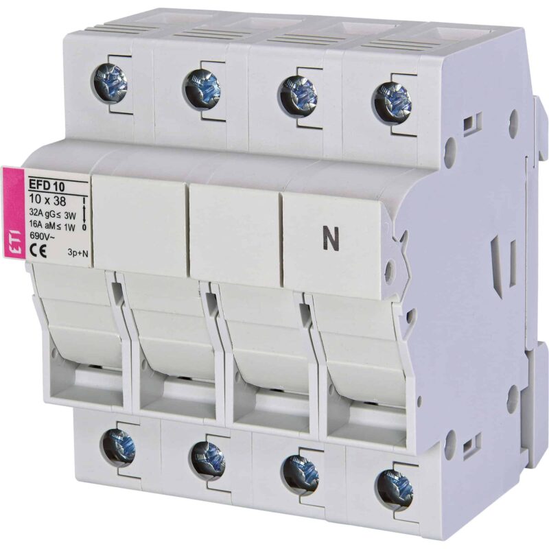 Separator tip sertar ETI, adaptor, 3P+N, 32A, 10x38mm, 690VAC - SKU:  2540305