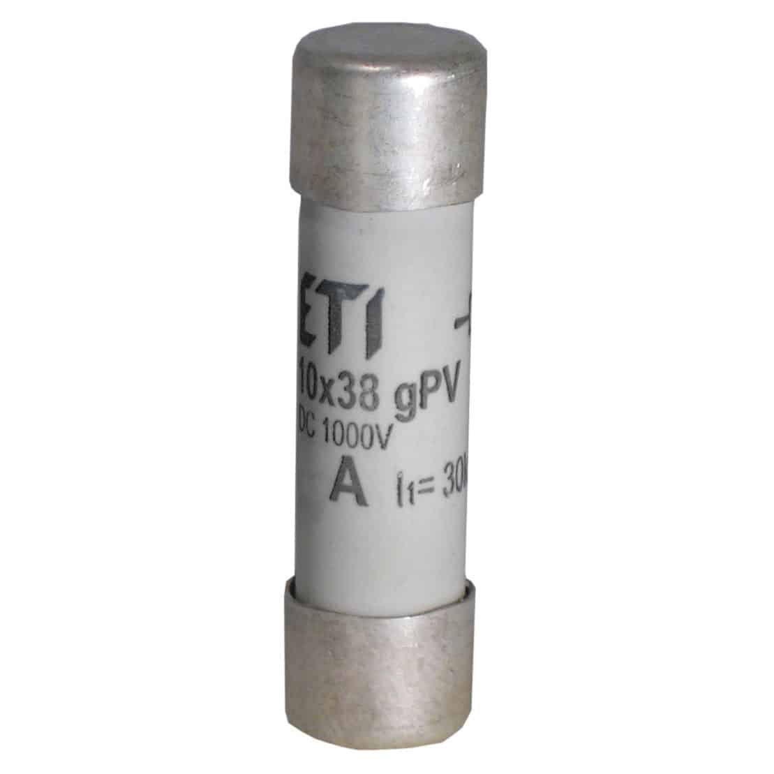 Siguranta fuzibila cilindrica fotovoltaica 10x38mm gPV 1000VDC 3A 10kA - SKU: 2625100