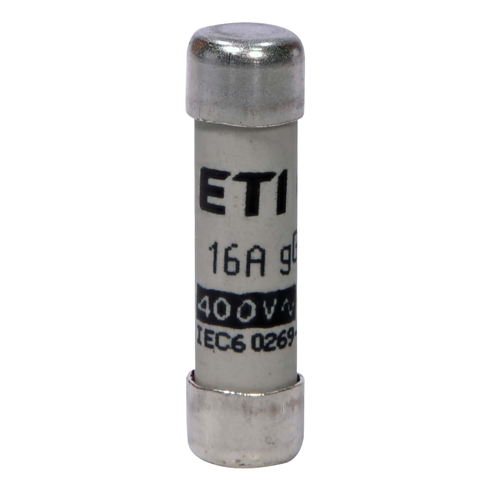 Siguranta fuzibila cilindrica 8x32mm gG 400VAC 16A 20kA - SKU: 2651008